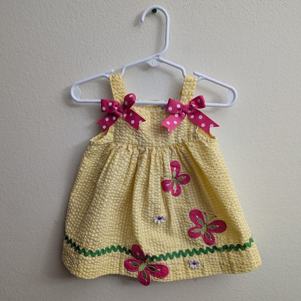 Rare, Too! Yellow Dress with Pink Accents